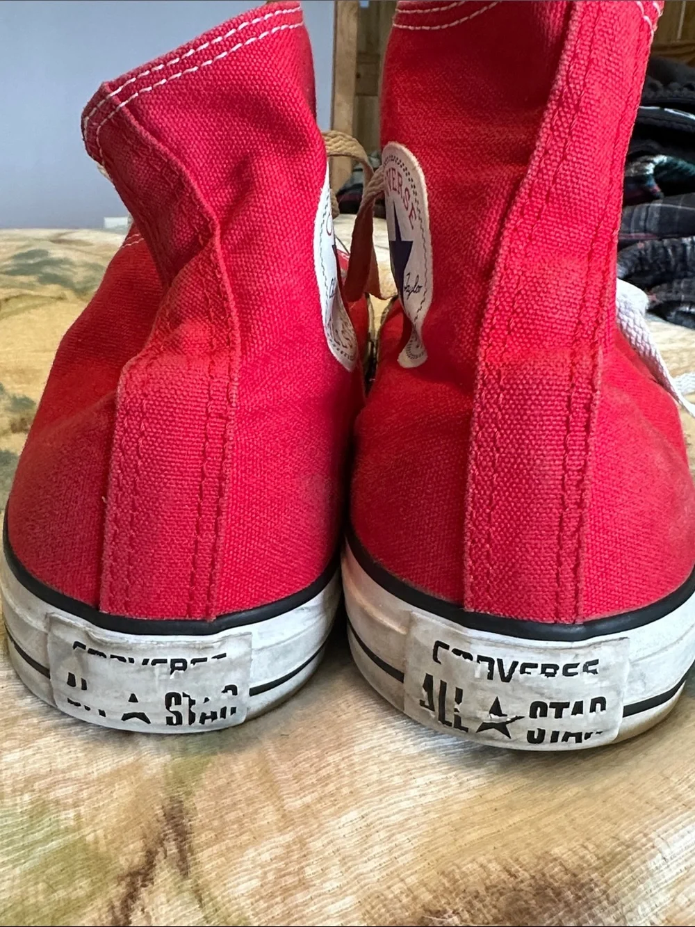 Converse Red High-Top Sneakers